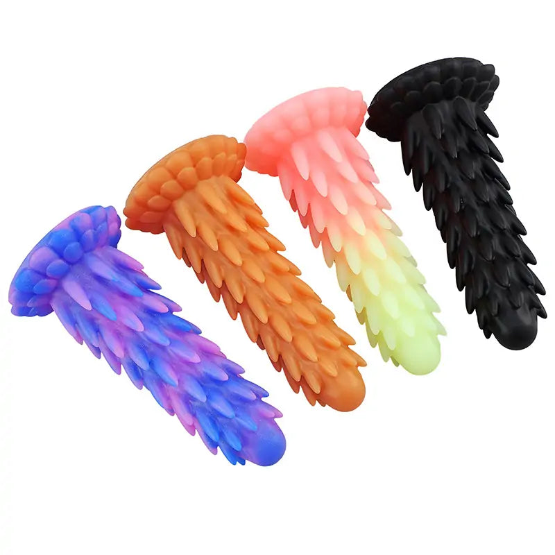 Spiky Butt Plug Fantasy Silicone Dildo Anesidora