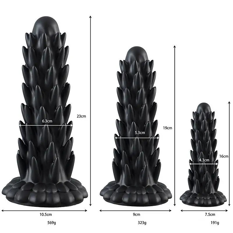 Spiky Butt Plug Fantasy Silicone Dildo Xoxomoving