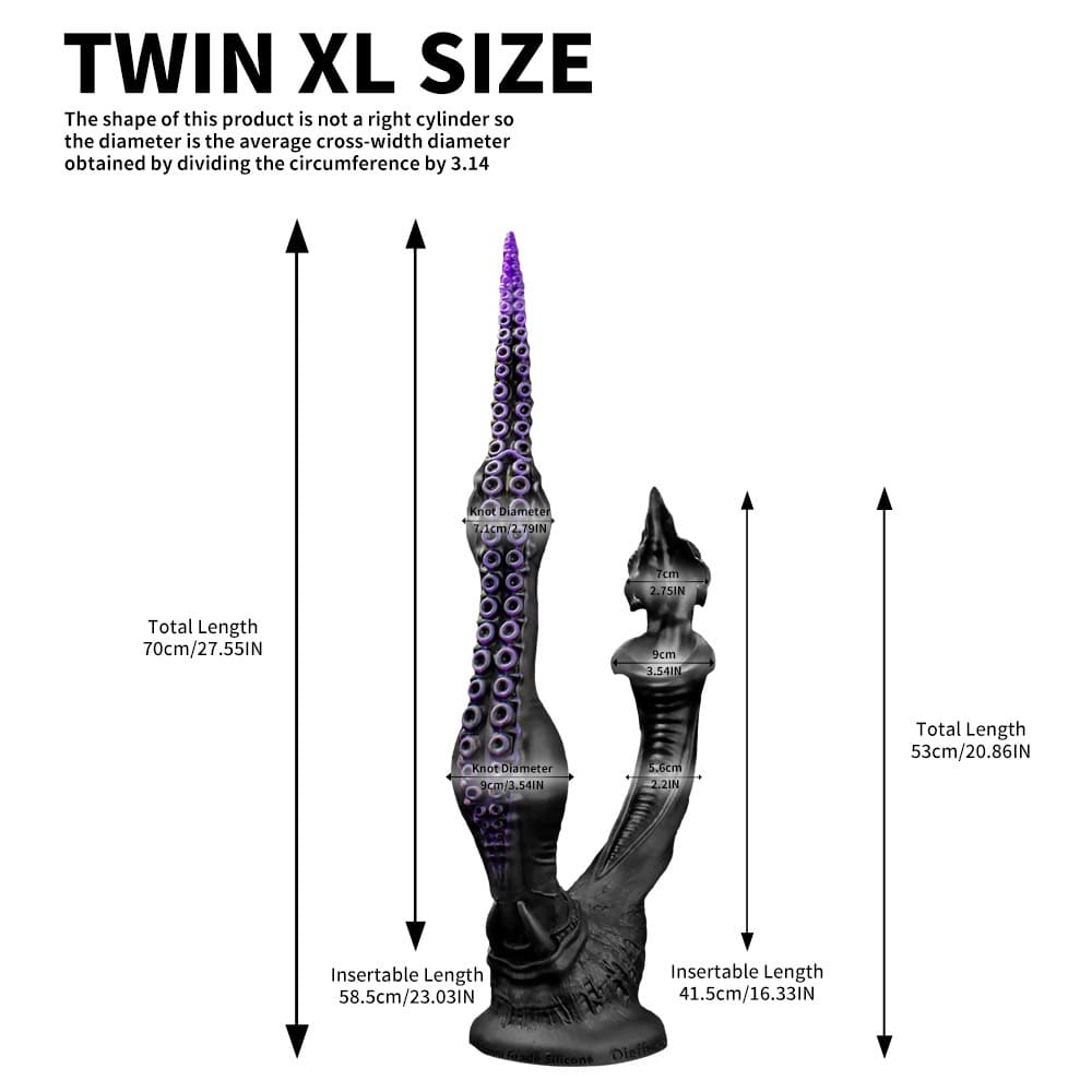 Leviathan Fantasy Dual-Headed Dildo - Monster Double Sided Suction Cup Dildo Xoxomoving