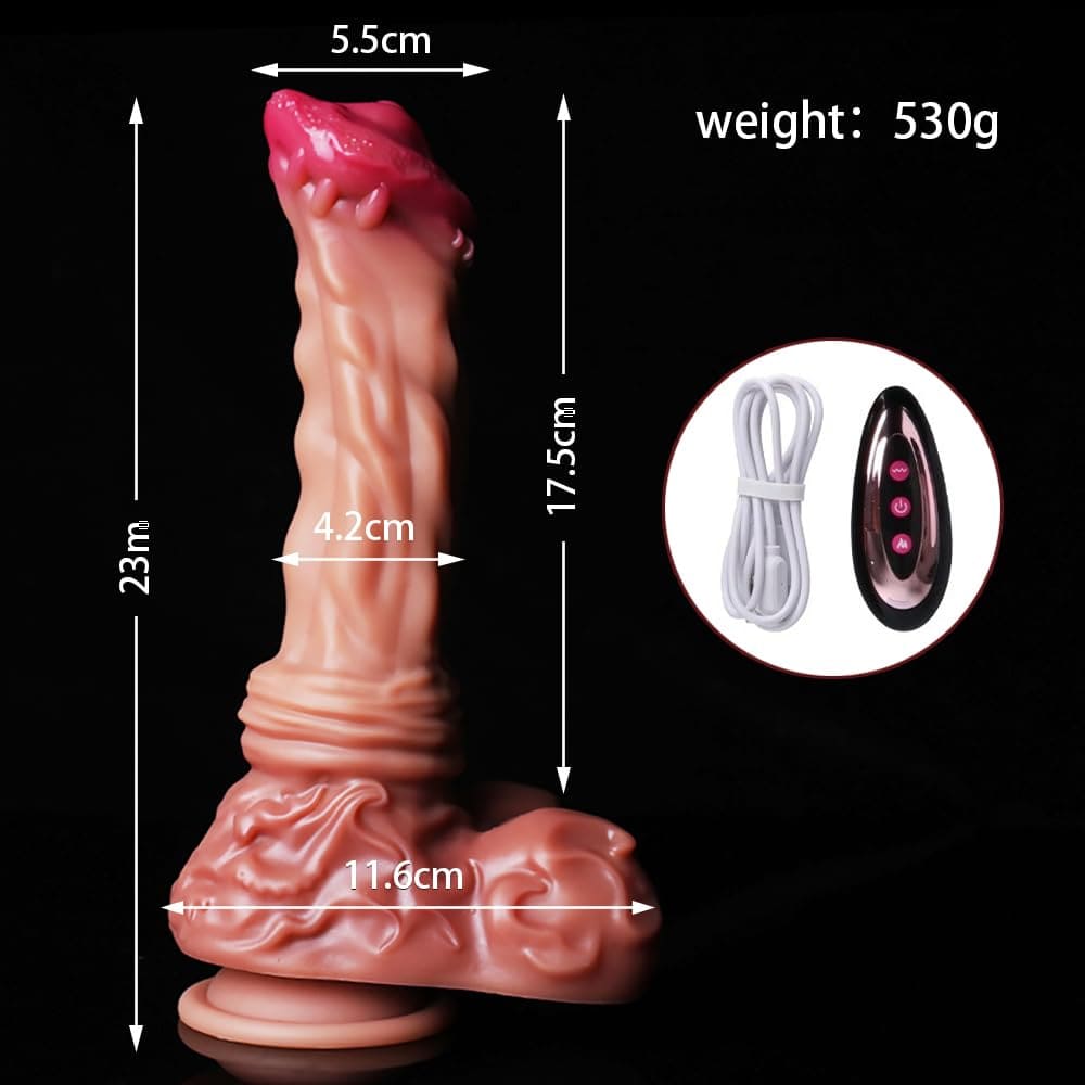 4-in-1 Automatic Equine Dildo – Thrusting, Rotating, Vibrating & Heating