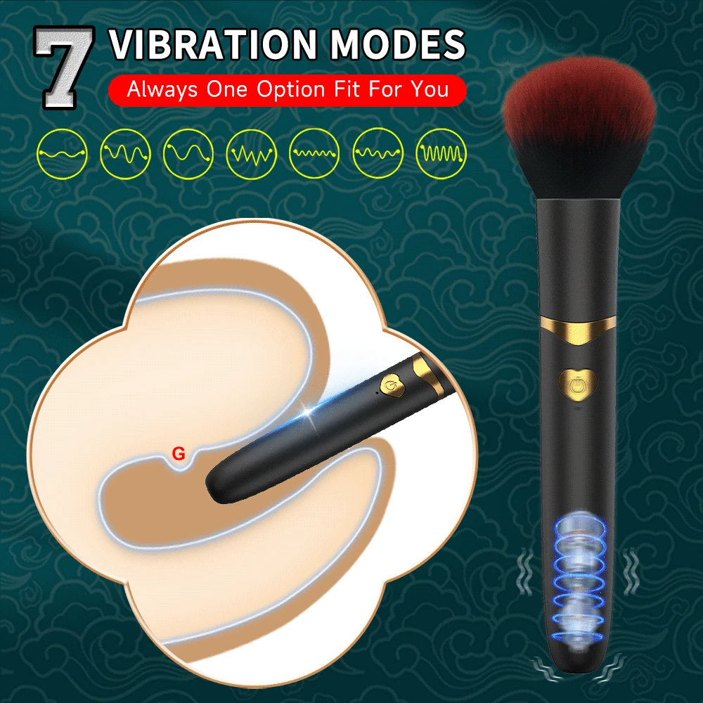 Xoxomoving Vibrating Makeup Brush Sexy Egg Female Sex Toy Xoxomoving