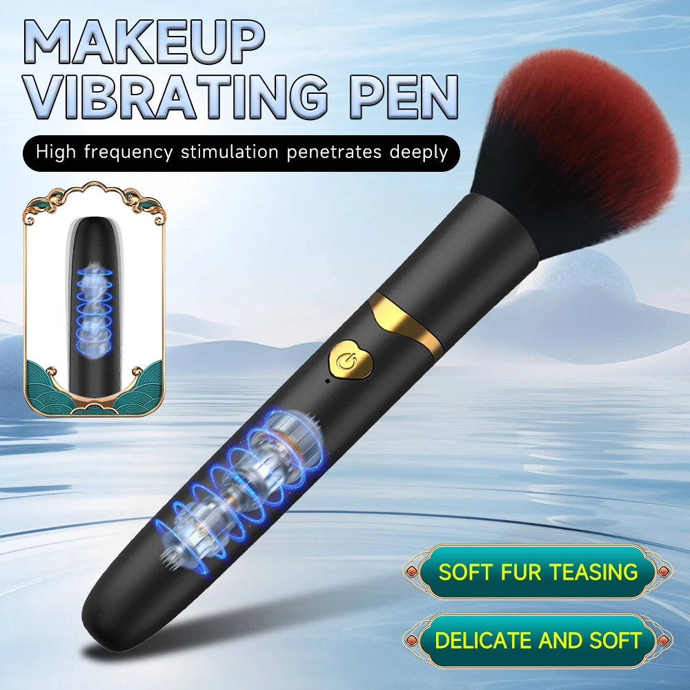 Xoxomoving Vibrating Makeup Brush Sexy Egg Female Sex Toy Xoxomoving