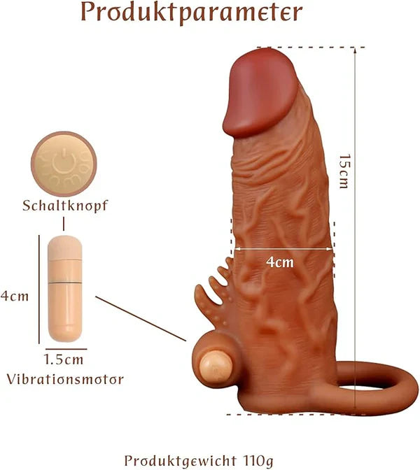Vibrating Penis Extenders Realistic Design Anesidora
