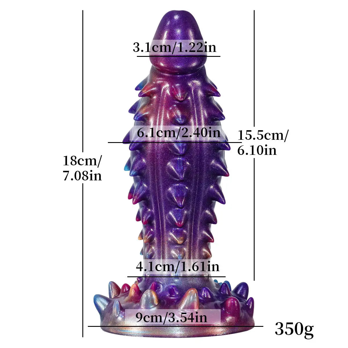 Wolf Fang Fantasy Spiked Dildo 7 Inches Xoxomoving
