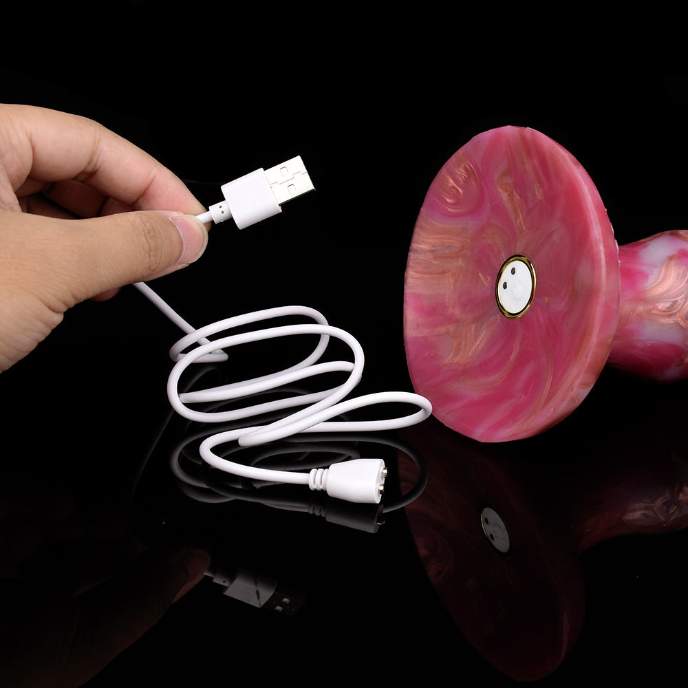 8 Inch Dog Knot Vibrating Strap On Dildo 我的商店