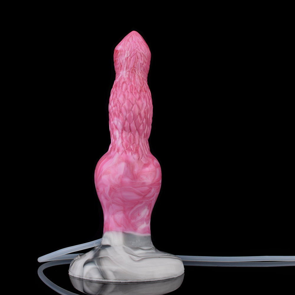 8 Inch Texture Fantasy Monster Dog Ejaculating Dildo Xoxomoving