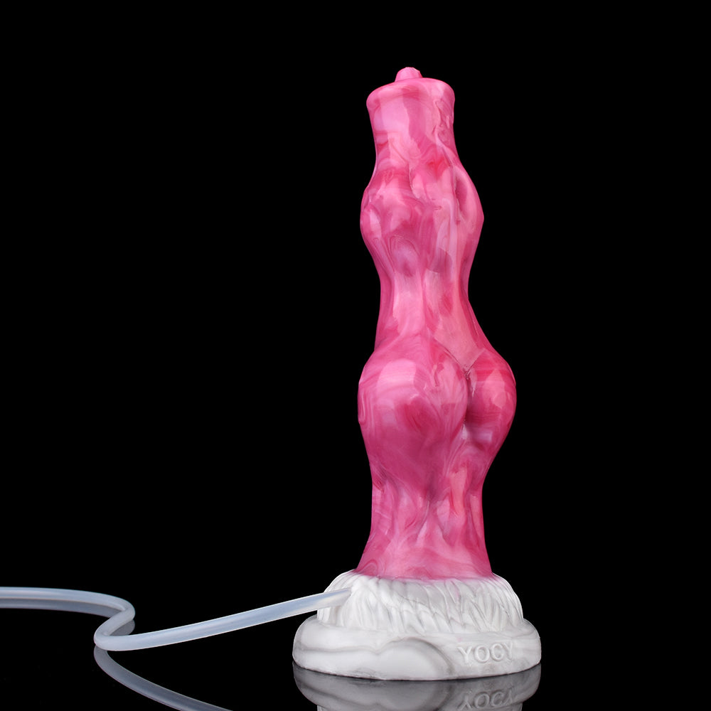 8 Inch Pink Double Knots Fantasy Squirting Dildo Xoxomoving