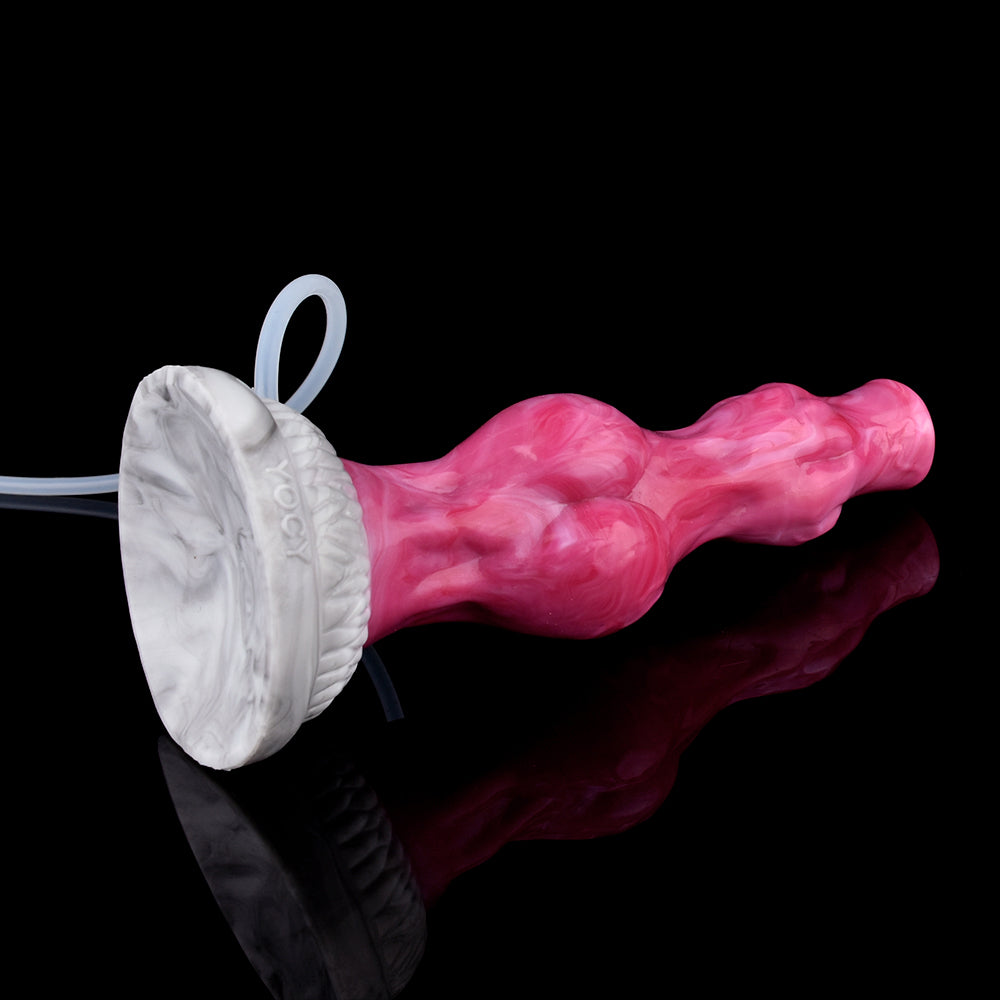 8 Inch Pink Double Knots Fantasy Squirting Dildo Xoxomoving
