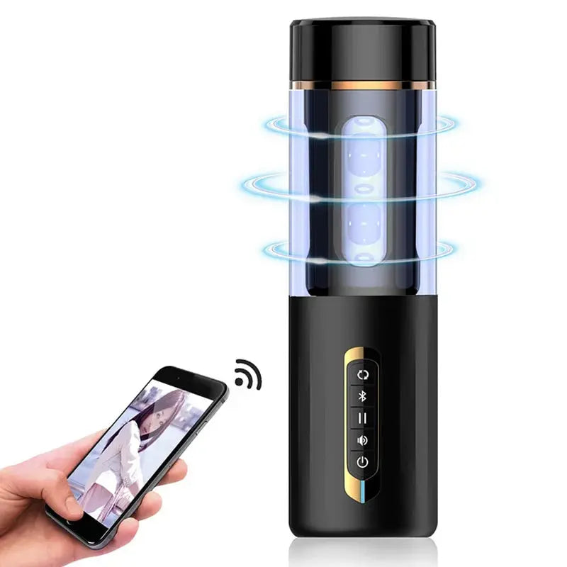 Xoxomoving Automatic Telescopic Masturbator for Men with Intelligent Voice Xoxomoving