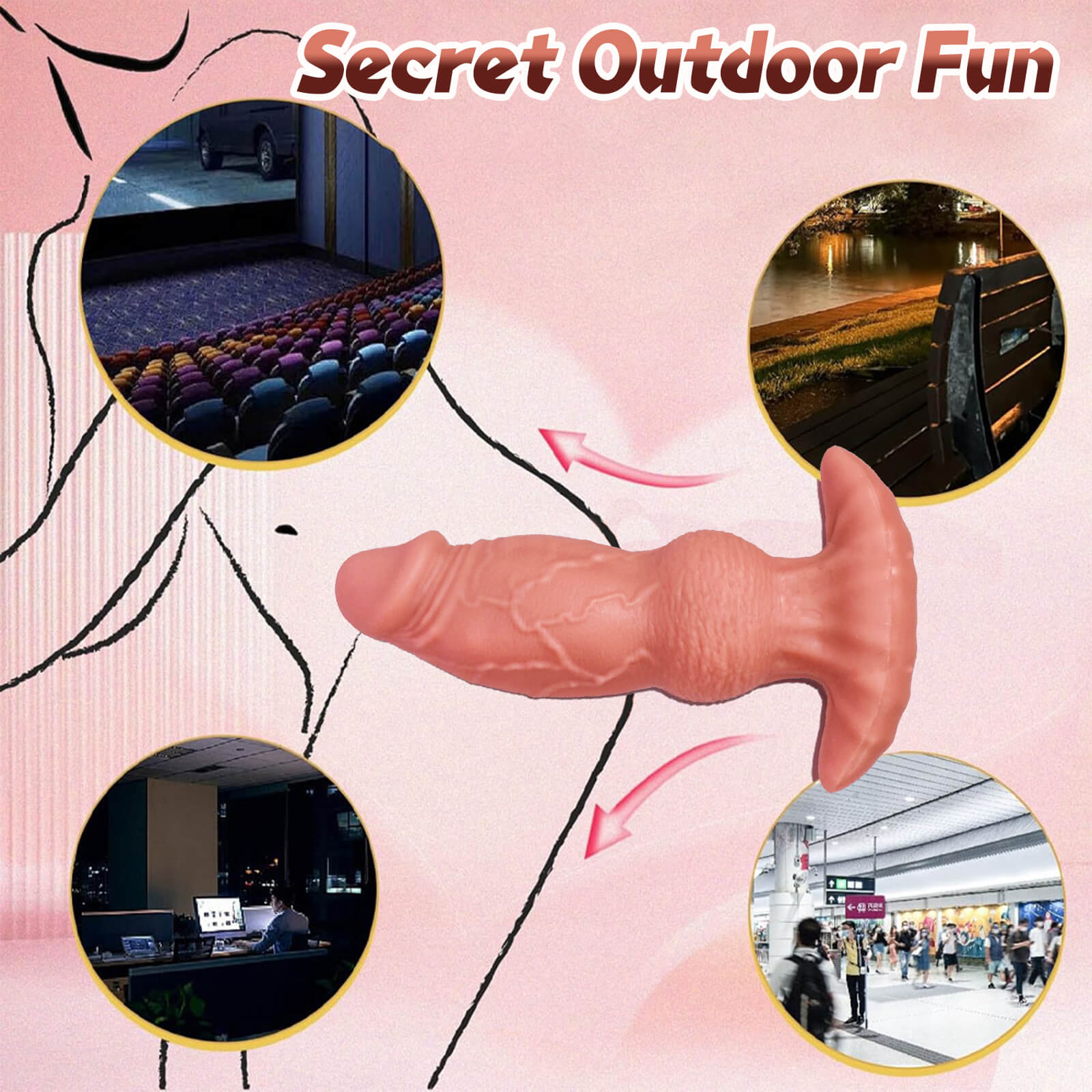 Anal Plug with Anchor Base Xoxomoving