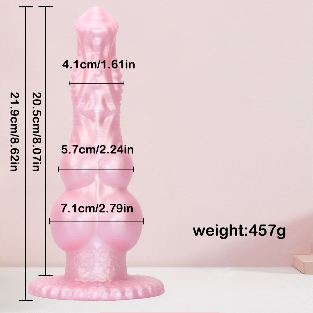 8 Inch Double Knotted Dog Monster Dildo Xoxomoving
