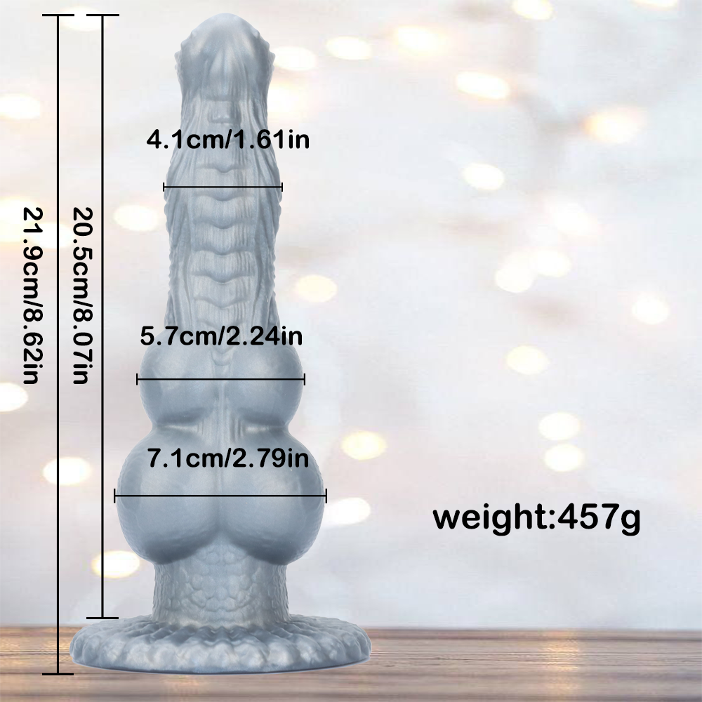 8 Inch Double Knotted Dog Monster Dildo Xoxomoving