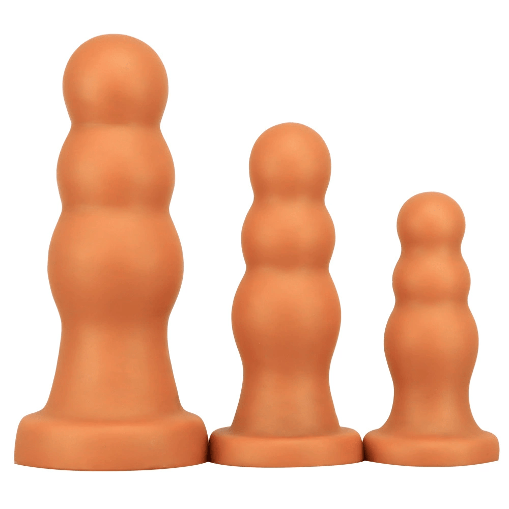 Beaded Anal Trainer Plug with Wide Base Xoxomoving