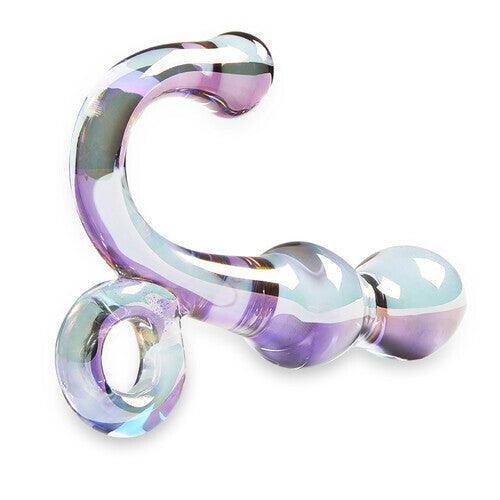 Xoxmoving Colored Glass Anal Plug 5.51 IN - Xoxomoving