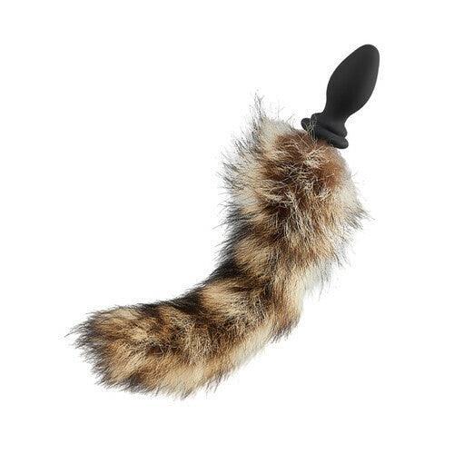 Xoxomoving Raccoon Tail 10 Vibrating Anal Vibrator - Xoxomoving