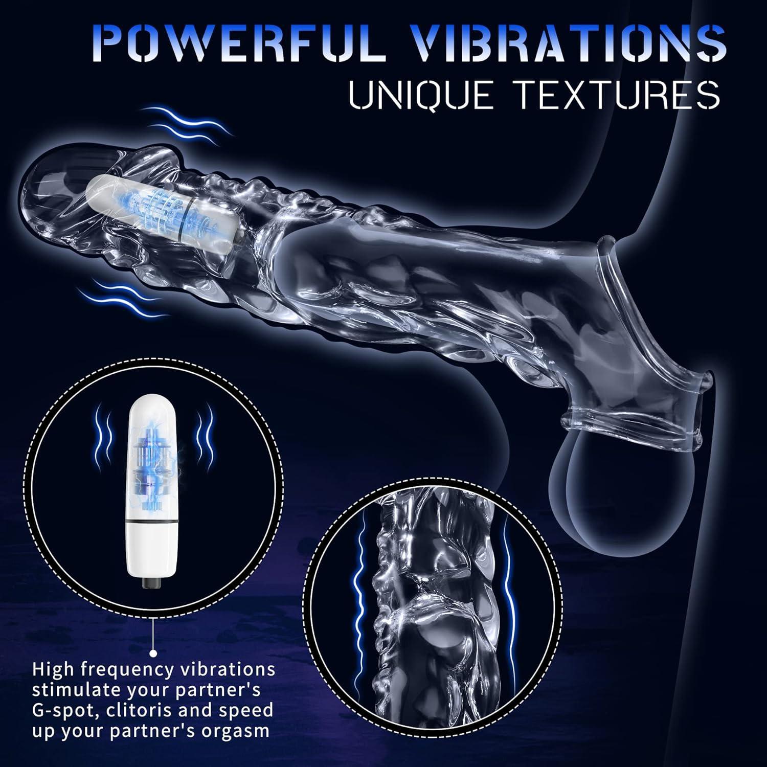 Xoxomoving Vibrating Penis Sleeve & Cock Ring - Couples Pleasure Toy - Xoxomoving