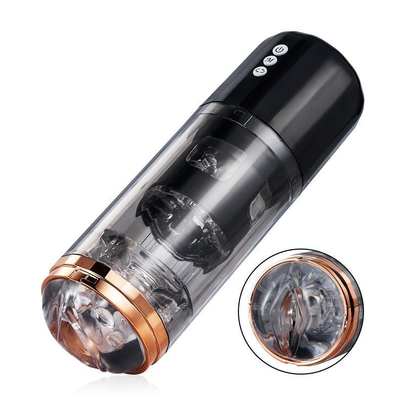 BGS 5 Spinning 10 Vibrations Sectional Sleeves Masturbation Cup - Xoxomoving