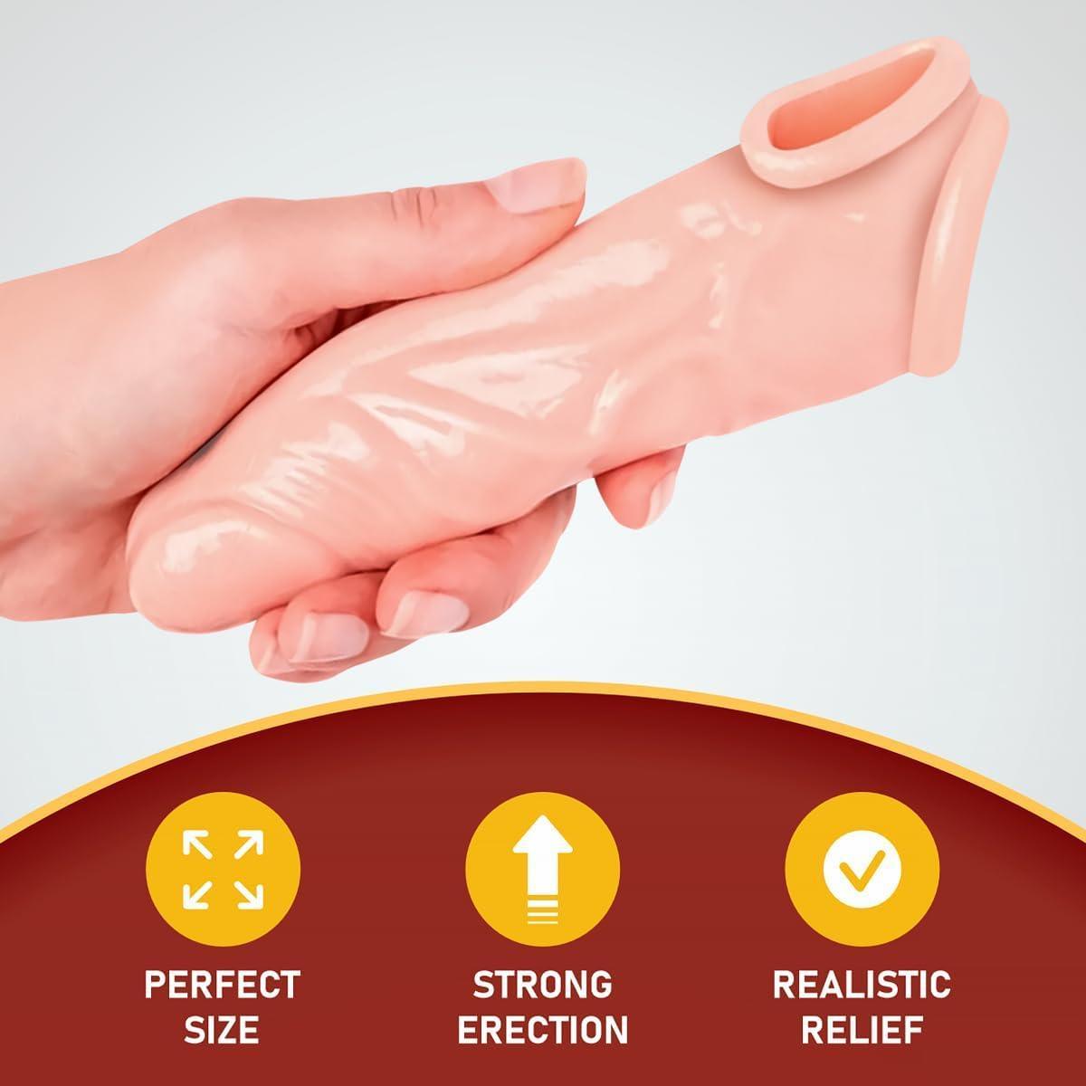 Boost Confidence and Pleasure with 1.6-inch Penis Sleeve - Xoxomoving