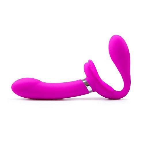 Butterfly share Rechargeable strapless strap-on - Xoxomoving
