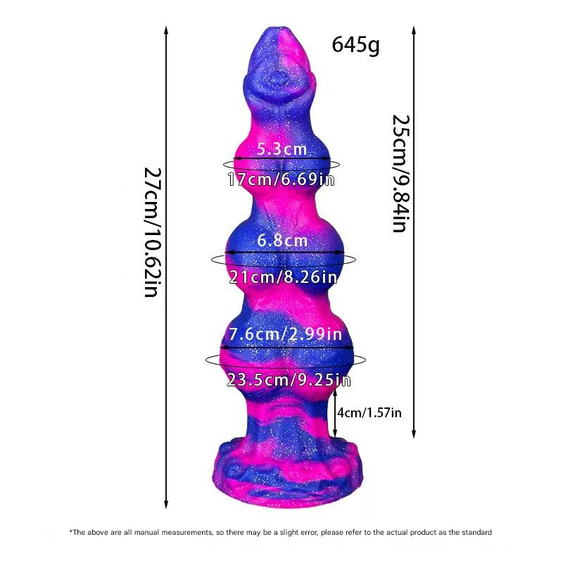 Huge Colorful Dog Wolf Monster Dildo Xoxomoving