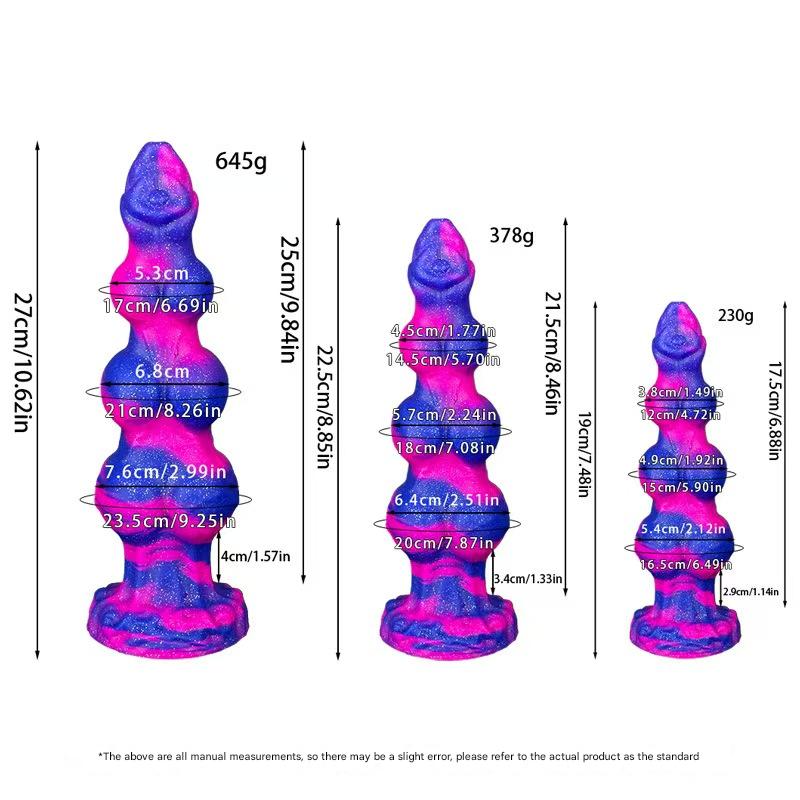 Huge Colorful Dog Wolf Monster Dildo Xoxomoving