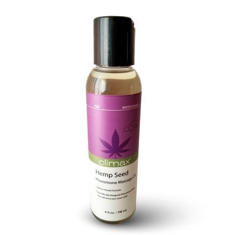 Climax Hemp Seed Pheromone Massage Oil - 4oz (US Only) - Xoxomoving