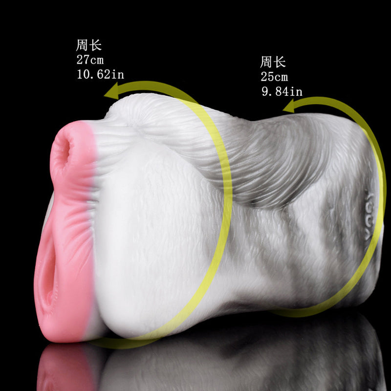 Fantasy Horse Pocket Pussy Male Sex Toy - Pink Vagina Dual Hole Penis Masturbator Domlust