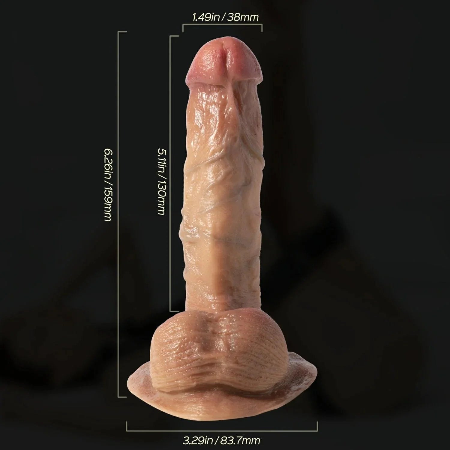 Dai - 5.2-inch Realistic Suction Cup Dildo - Xoxomoving