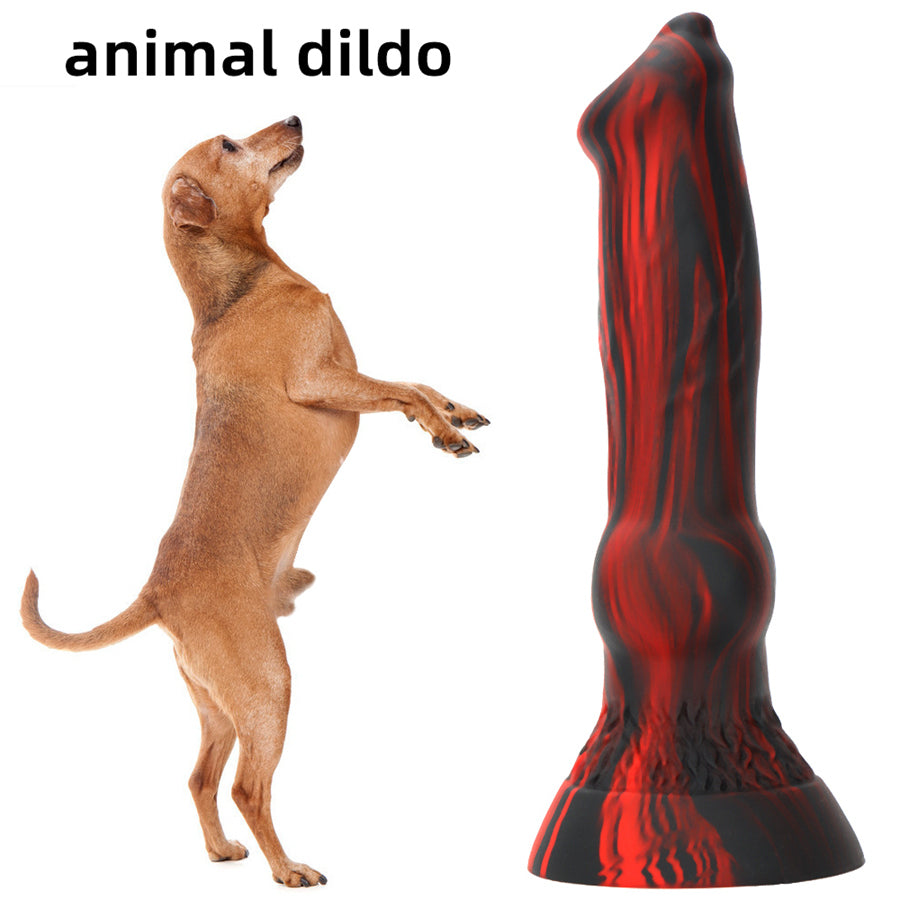 7 Inch Silicone Knot Dog Dildo STS