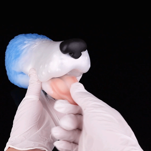 Cute Snoopy Dog-Mouth Blowjob Pocket Pussy - Fantasy Penis Massage Oral Sex Masturbator Domlust