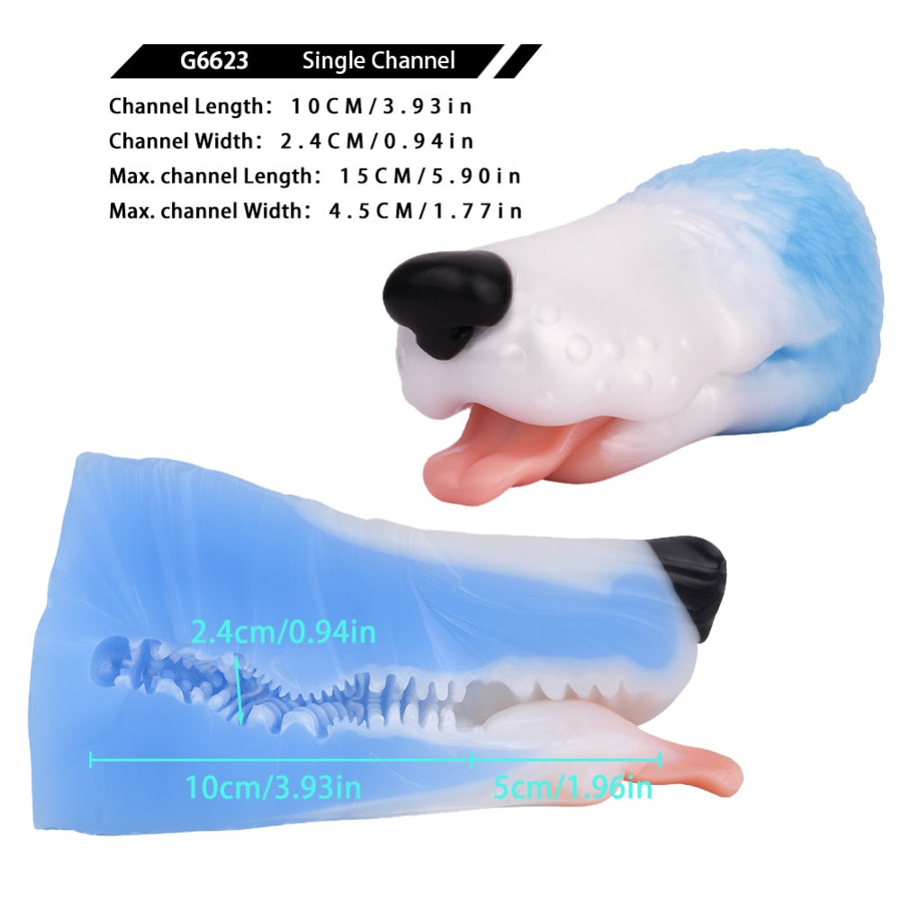 Cute Snoopy Dog-Mouth Blowjob Pocket Pussy - Fantasy Penis Massage Oral Sex Masturbator Xoxomoving