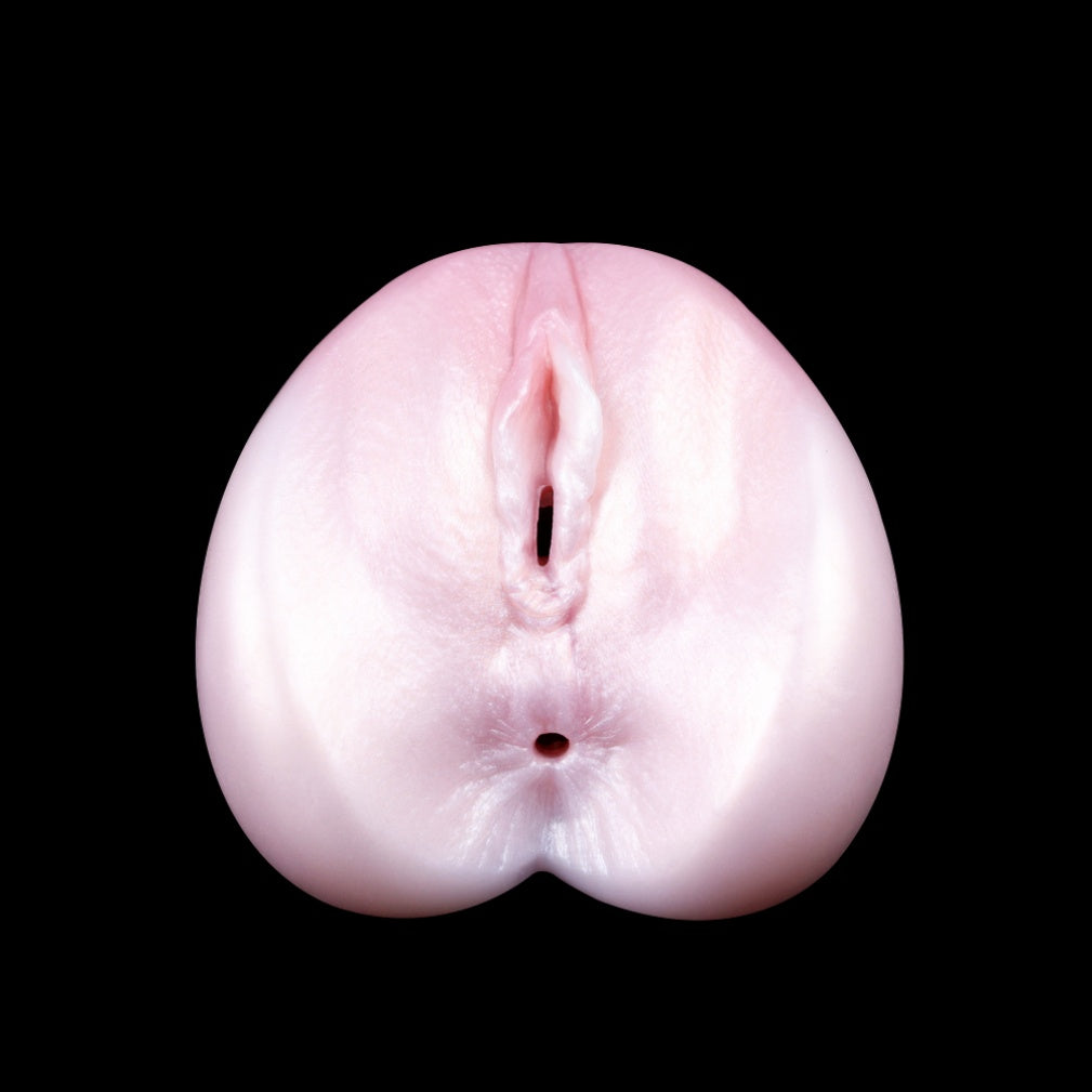 Realistic Flesh-Feel Silicone Pocket Pussy – Dual Channel Stimulation Male Masturbation Toy Xoxomoving