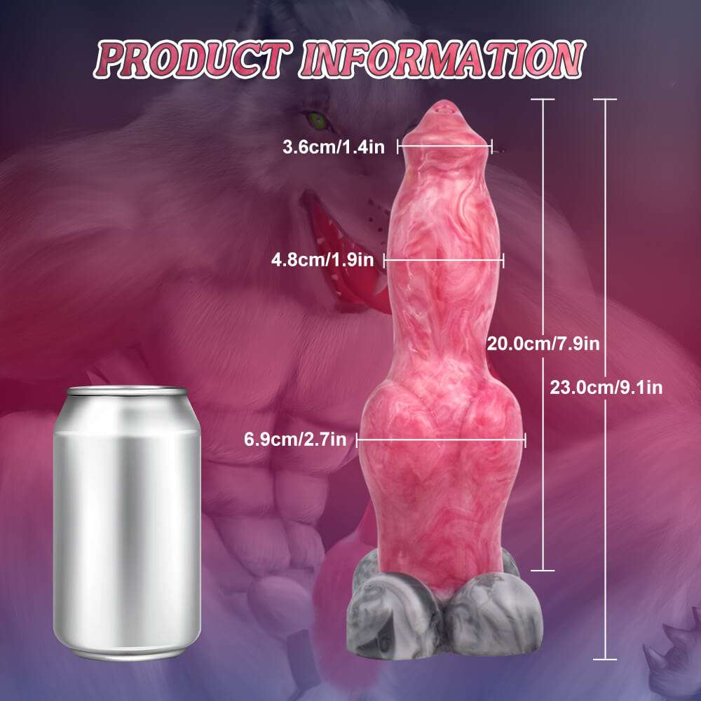 9 Inch Wolf Silicone Knot Animal Dildo Xoxomoving