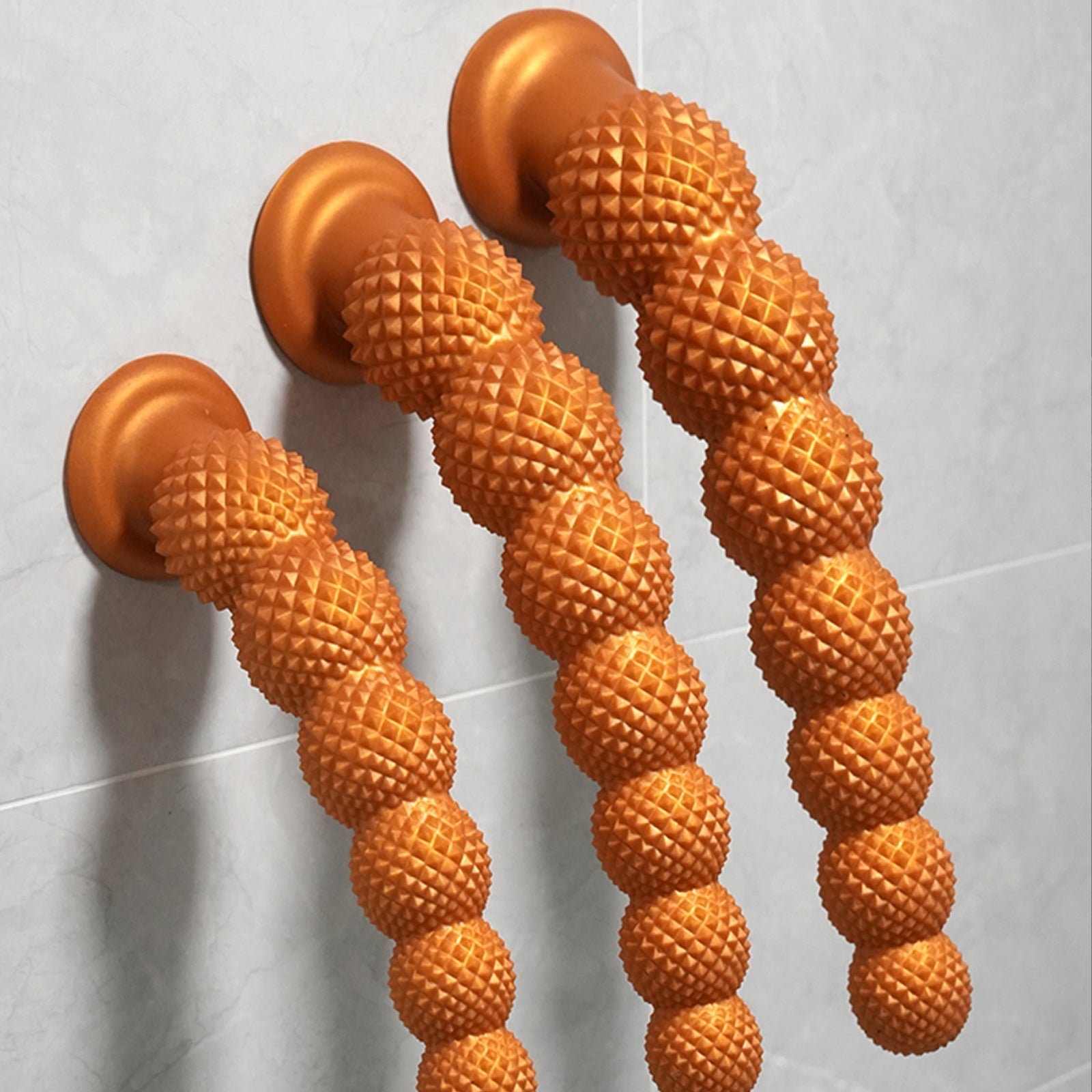 Gold Spiked Bead Anal Plug Extra Thick Textured Butt Plug Dildo Xoxomoving