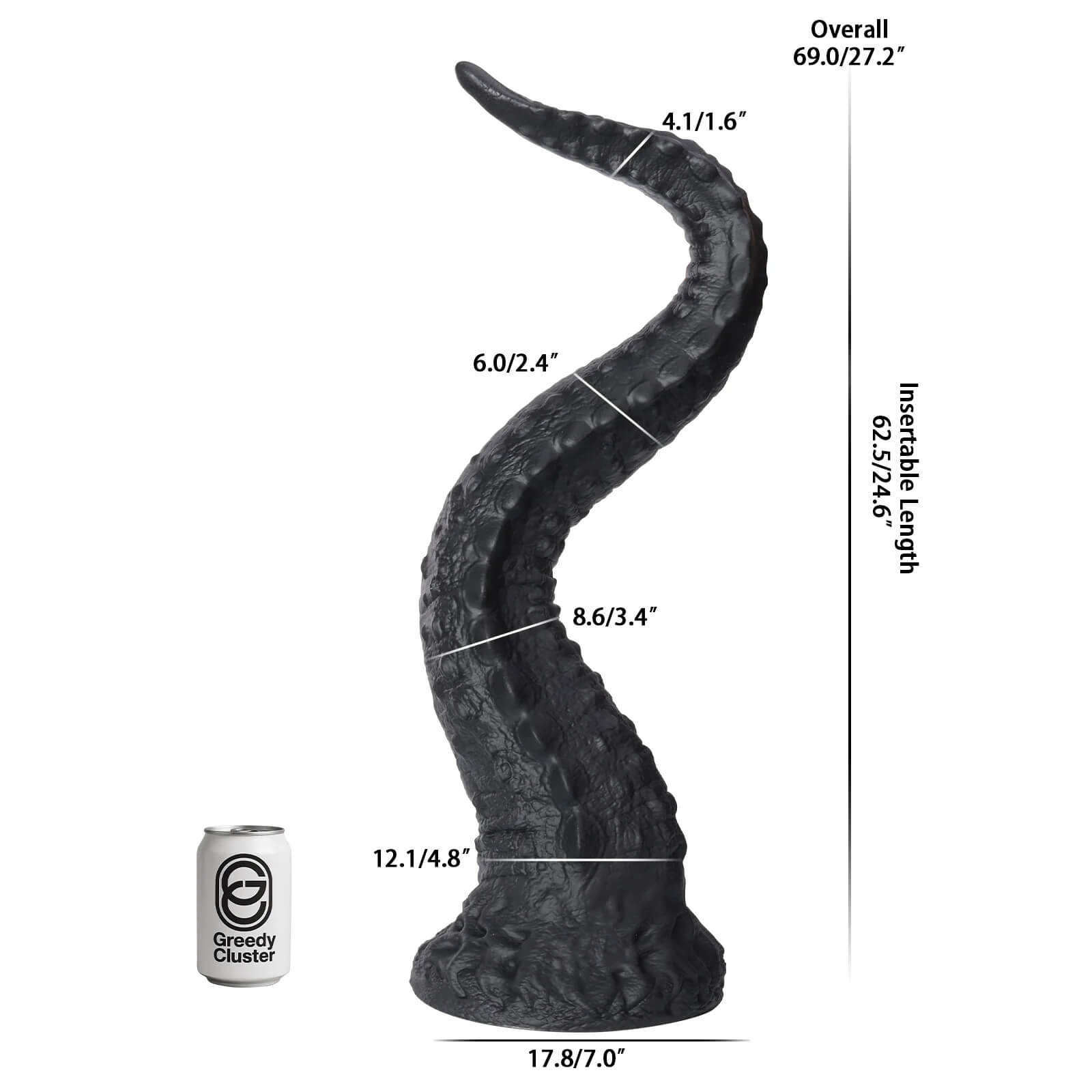 Greedy Cluster Dracotail Dildo – 24.6 Inch Huge Dragon Tentacle Dildo Xoxomoving