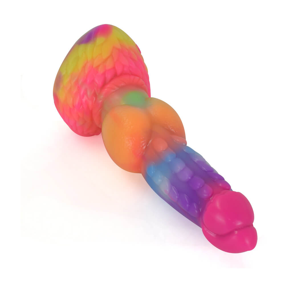 Jila Fantasy Knot Dildo – Textured Monster-Inspired Silicone Dildo with Suction Cup