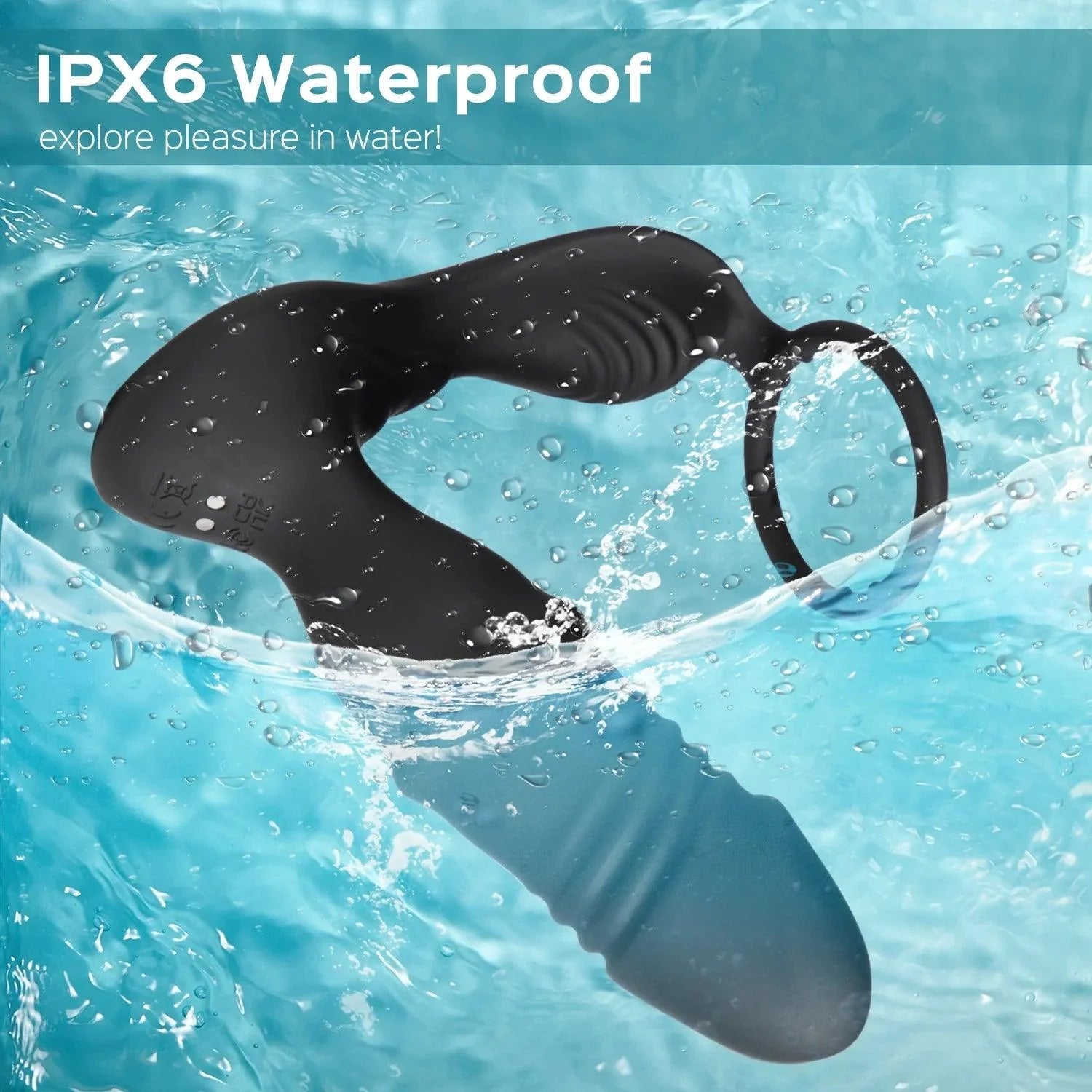 Luca - Thrusting Prostate Massager with Cock Ring - Xoxomoving