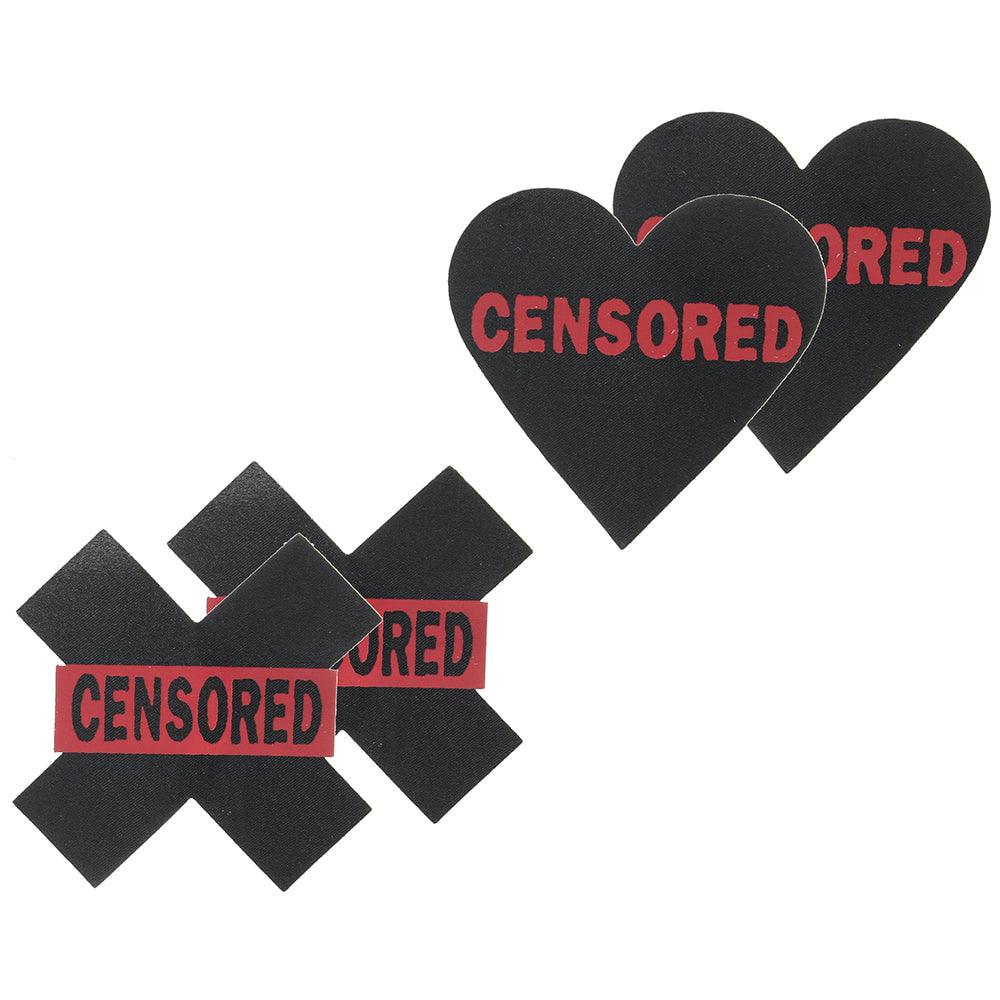 Censored Hearts and X Nipple Pasties - Xoxomoving