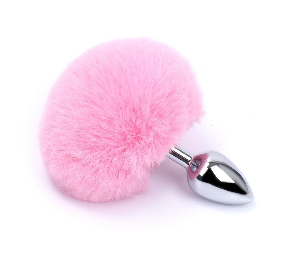 Metal Pink Hairball Base Butt Plug for Experienced Men or Women 5.51 Inch - Xoxomoving