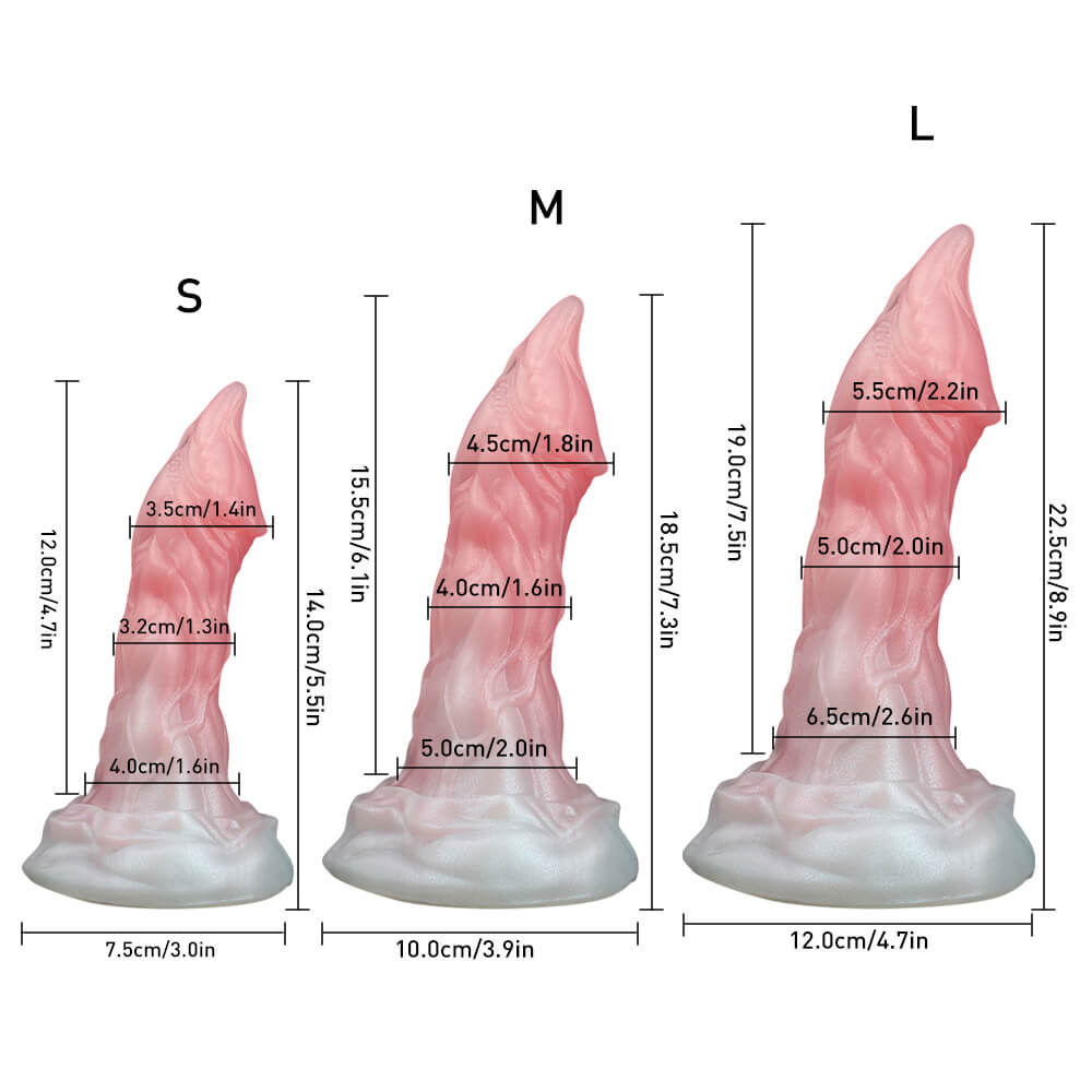 Fantasy Dragon Dildo – Premium Platinum Silicone & Suction Base Xoxomoving
