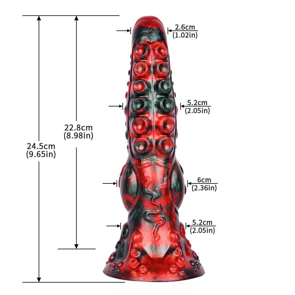 9.6 Inch Tentacle Dildo - Knotted Dildo Xoxomoving