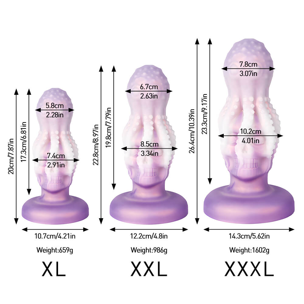 Fantasy Dildo – Tentacle & Skull Design with Suction Cup Base Xoxomoving