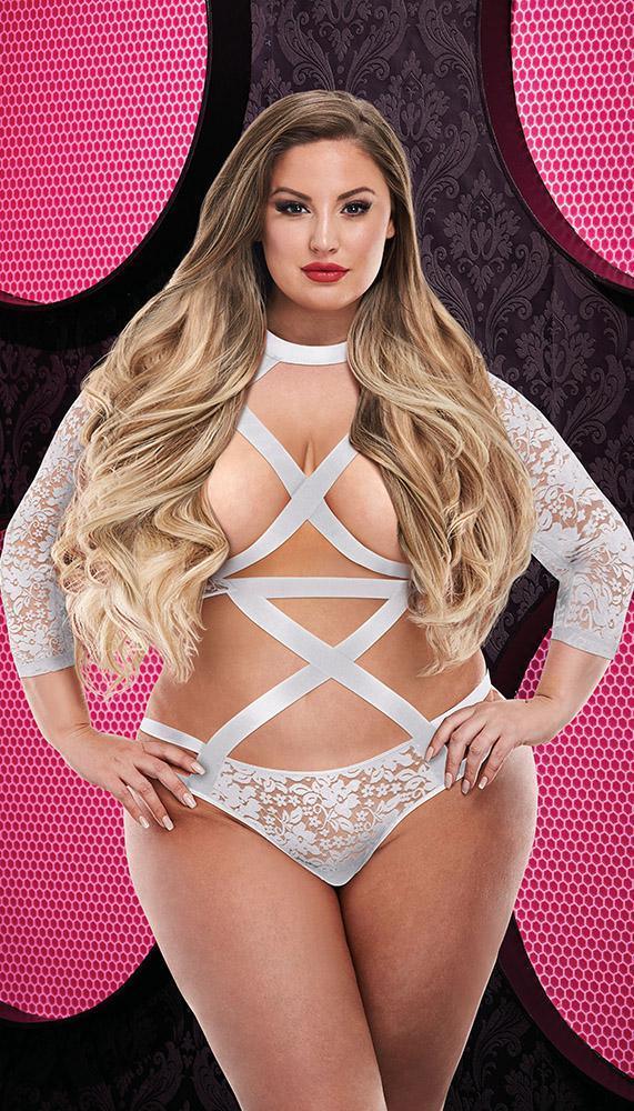 Open Cup Teddy with Sleeves - Xoxomoving