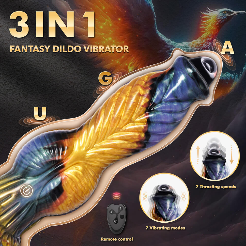 Mythical Fantasy Dildo – Textured, Motorized, & App-Controlled Xoxomoving