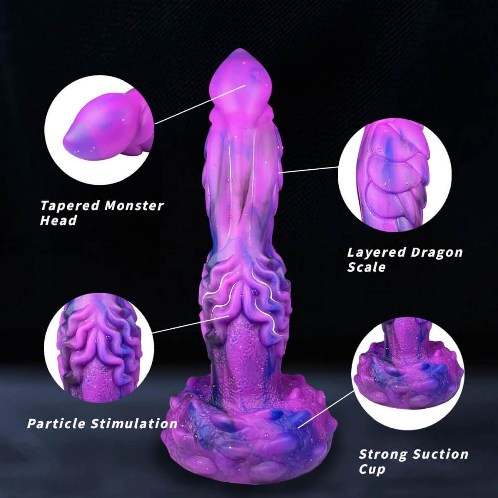 9.45 Inch Thrusting Vibrating Monster Dildo Xoxomoving