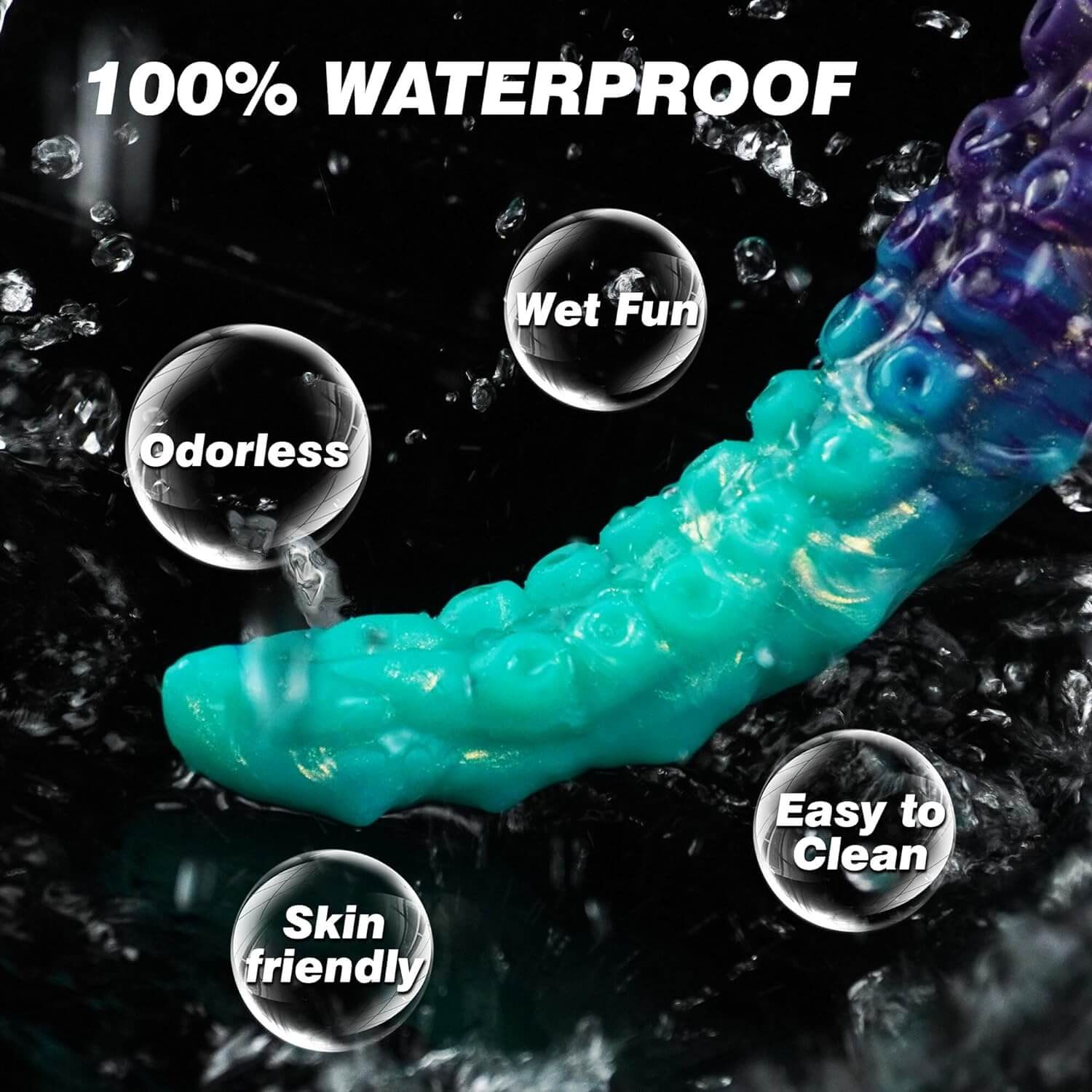 Tentacle Dildo 13.78 inch Fantasy Silicone Toy with Suction Cups Long Deep Dildo Xoxomoving