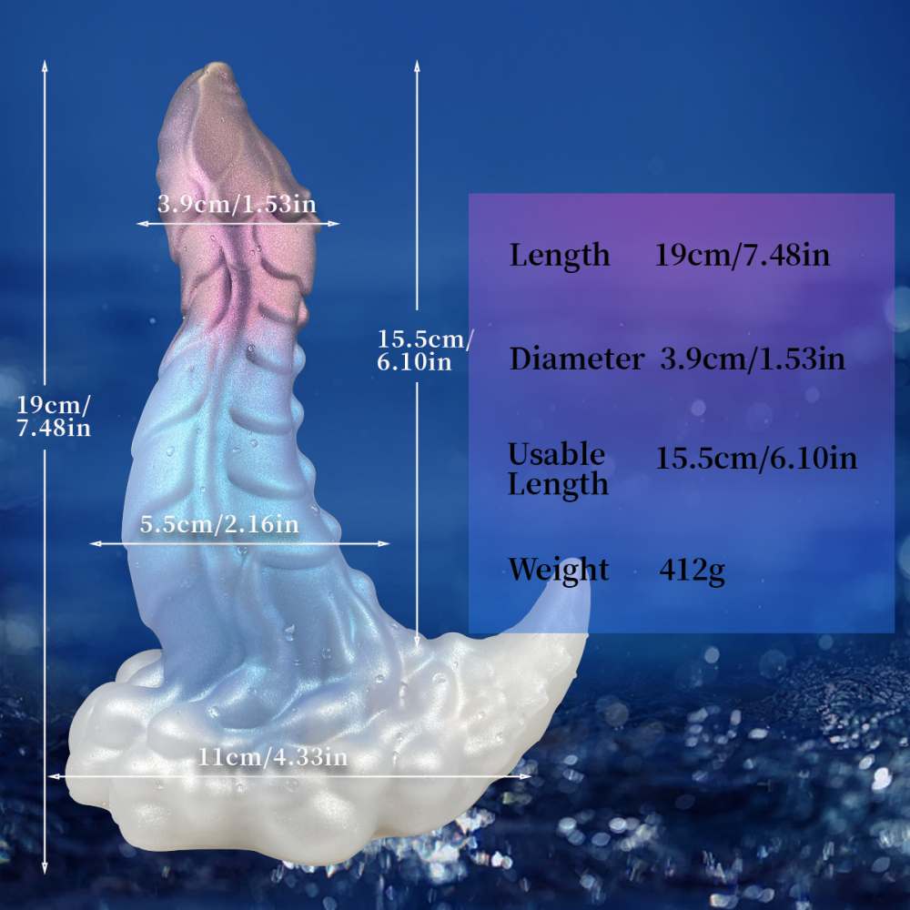 Fantasy 7.5 Inch Dragon Dildo – Textured Stimulation & Suction Base Xoxomoving