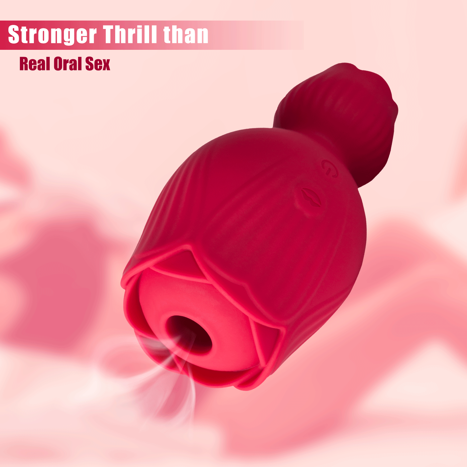 Rose Queen - 2In1 Tongue Vibrator & Rose Clit Sucker - Xoxomoving