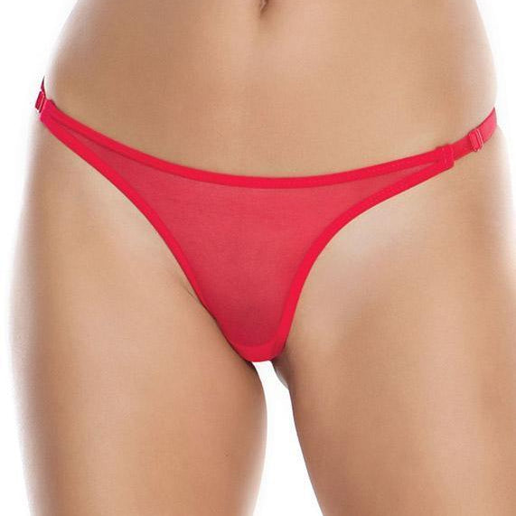 Seductive Red Bow Back Thong Panty - Xoxomoving