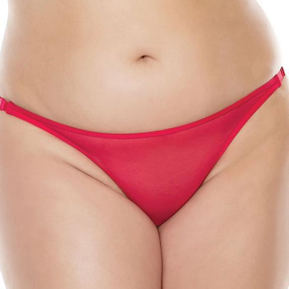 Seductive Red Bow Back Thong Panty - Xoxomoving